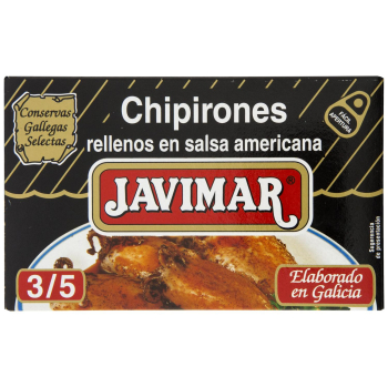 Chipirones rellenos en salsa americana Javimar 72 g.