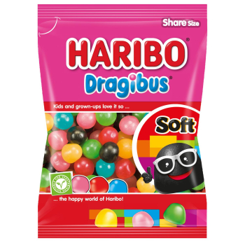 Caramelos de goma Haribo Dragibus 180 g.