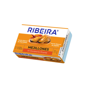 Mejillones picantes 13/18 Ribeira sin gluten 69 g.