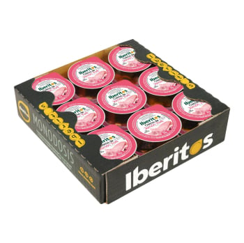 Crema de jamón york Iberitos sin gluten pack 18 unidades de 23 g. 18 x 23 g