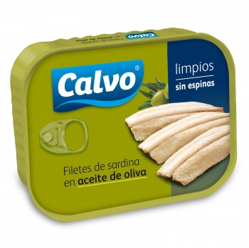 Filetes de sardina en aceite de oliva Calvo 75 g.