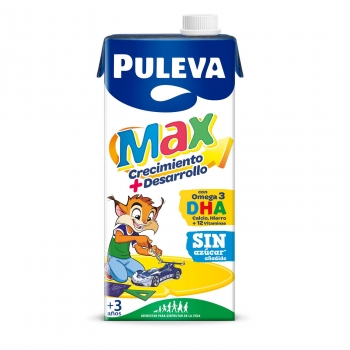 Preparado lácteo crecimiento y desarrollo Puleva Max sin gluten brik 1 l.