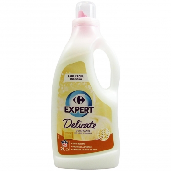 Detergente liquido delicate con jabón de Marsella Carrefour Expert 40 lavados.