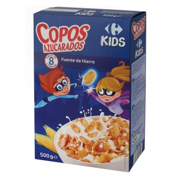Copos de maíz azucarados Carrefour Kids 500 g.
