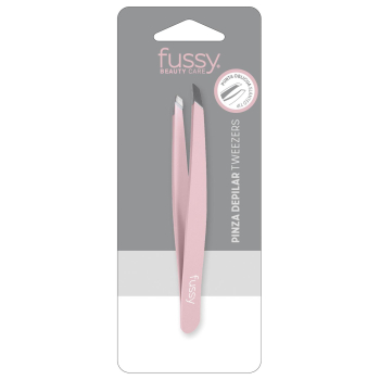 Pinza depilar punta oblícua Fussy 1 ud,