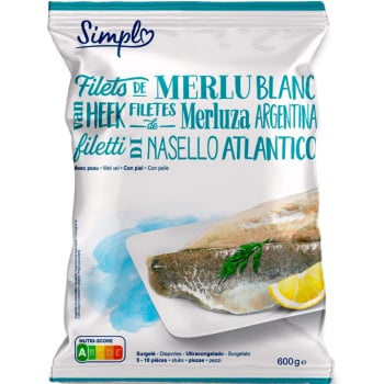 Filetes de merluza Argentina Simpl 600 g