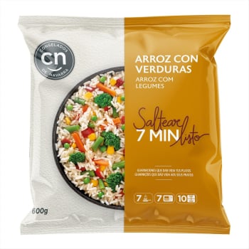 Arroz con verduras Congelados de Navarra 600 g.