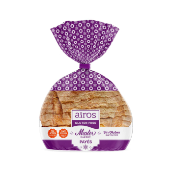 Pan de payes Airos sin gluten sin lactosa 300 g.