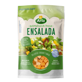 Queso cheddar y samsoe en dados Ensalada Arla 150 g.