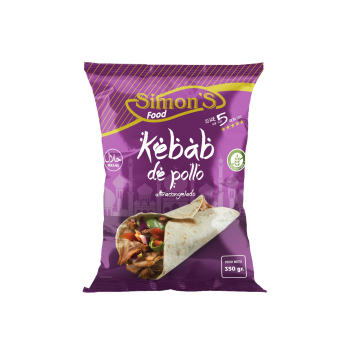 Kebab de pollo Simon's Food sin gluten 350 g.