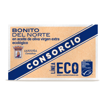 Bonito del norte en aceite de oliva virgen extra ecológico Consorcio 73 g.