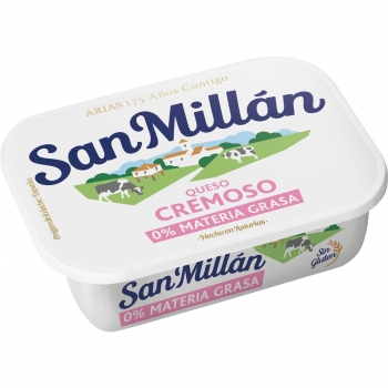 Crema de queso 0% materia grasa San Millán 175 g.