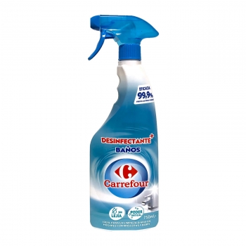 Limpiador desinfectante de baños sin lejía Carrefour 750 ml.