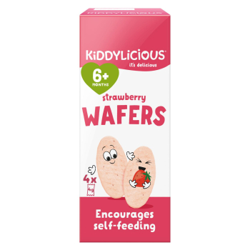 Obleas de fresa +6 meses Kiddylicious sin gluten 4 ud.