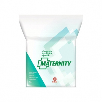 Compresa tocológica de algodón Maternity 20 ud.