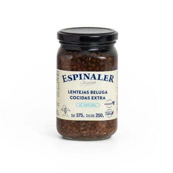 Lentejas beluga Espinaler 250 g.