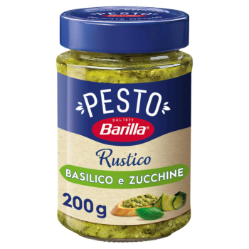 Salsa pesto rústica Barilla sin gluten bote 200 g.