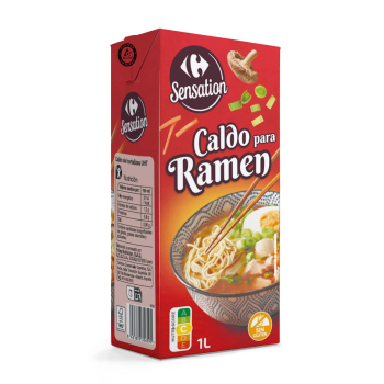 Caldo para ramen Sensation Carrefour sin gluten brik 1 l.