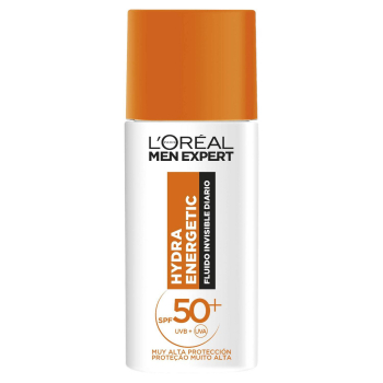 Fluido invisible diario FPS 50+ Hydra Energetic L'Oréal Paris Men Expert 50 ml.