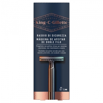 Maquinilla de afeitado doble filo King G Gillette 1 ud.