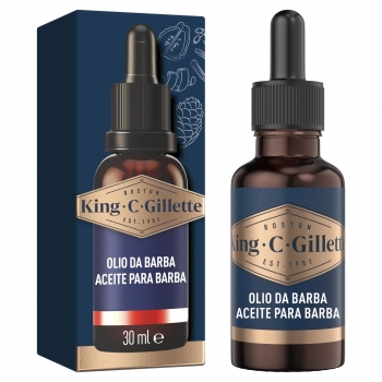 Aceite para barba con aceite de argán King C Gillette 30 ml.