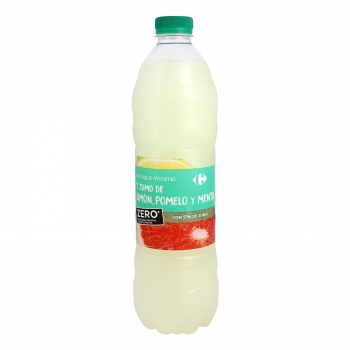 Bebida refrescante aromatizada con agua mineral y zumo de limón y pomelo Carrefour sin azúcares añadidos 1,5 l.
