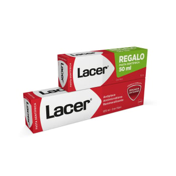 Dentífrico Lacer 125 ml+ Dentífrico 50 ml.