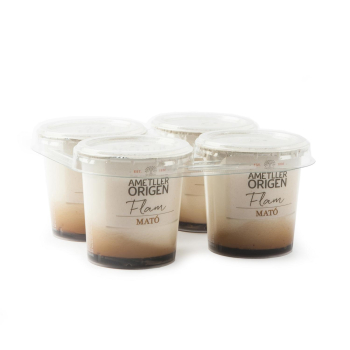 Flam de mató Ametller Origen pack de 4 unidades de 110 g. 4 x 110 g