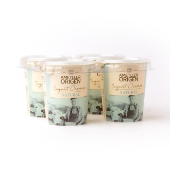 Yogur natural cremoso Ametller Origen pack de 4 unidades de 125 g. 4 x 125 g