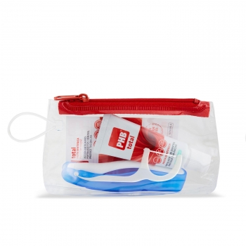Kit de viaje cepillo de dientes + dentífrico Phb 1 ud.