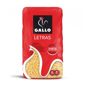 Pasta de letras Gallo 450 g.