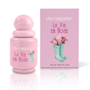 Agua de colonia la vie en rose Don Algodón 30 ml.