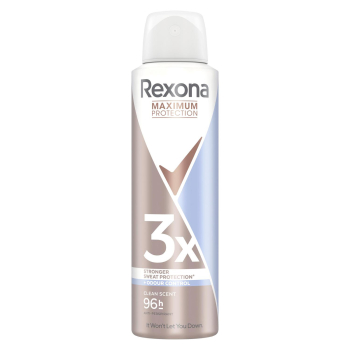 Desodorante en spray antritranspirante Clean Scent Maximum Protection Rexona 150 ml.