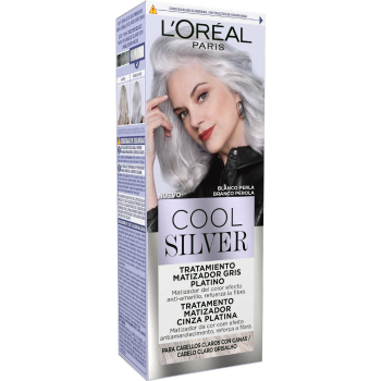 Tratamiento matizador gris platino tono blanco perla Cool Silver L'Oréal 1 ud.
