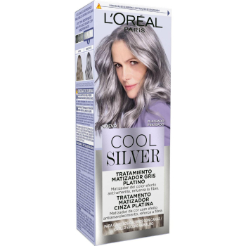 Tratamiento matizador gris platino tono plateado Cool Silver L'Oréal Paris 1 ud.