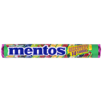 Caramelos blandos sabores surtidos Mentos Discovery 37,5 g.