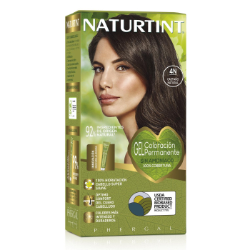 Coloración permanente sin amoniaco nº4N castaño natural Naturtint 1 ud.