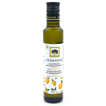 Aceite de oliva con aroma natural a limón Germanor 250 ml.