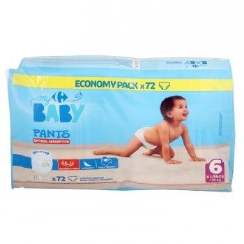 Pants My Carrefour Baby T6 (+16 kg) 72 ud.