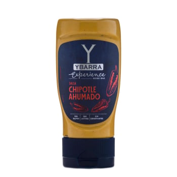 Salsa chipotle ahumado Experience Ybarra sin gluten y sin lactosa envase 250 g.