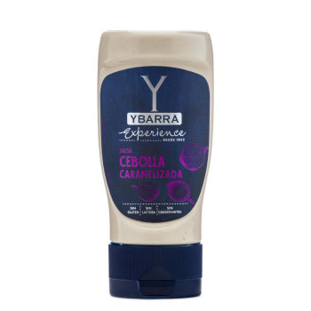 Salsa de cebolla caramelizada Experience Ybarra sin gluten y sin lactosa envase 250 g.