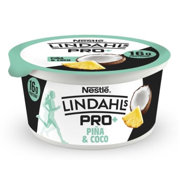 Leche desnatada fermentada concentrada con piña y coco Lactalis Nestle sin gluten 160 g.