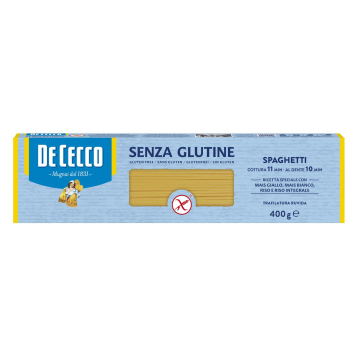 Pasta spaghetti DeCecco sin gluten 400 g.