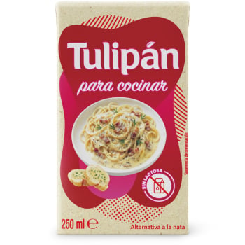 Nata vegetal para cocinar Tulipán sin lactosa 250 ml.