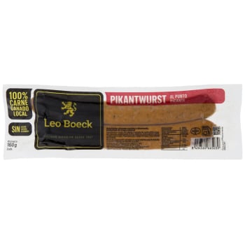 Salchichas pikantwurst Leo Boeck sin gluten y sin lactosa 160 g.