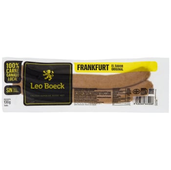 Salchichas Frankfurt Leo Boeck sin gluten y sin lactosa 130 g.