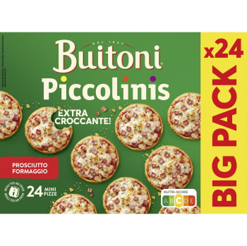 Minipizzas con queso y jamón cocido Piccolinis Buitoni 720 g