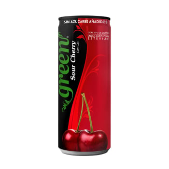 Green cola sour cherry lata 33 cl.