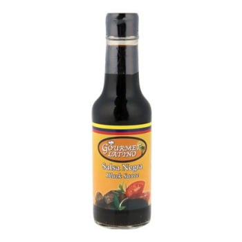 Salsa negra Gourmet Latino botella 170 g.