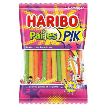 Geles dulces Pailles Pika Haribo 180 g.